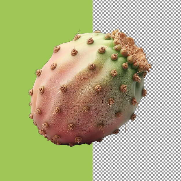 PSD isolated prickly pear fruit on transparent background png