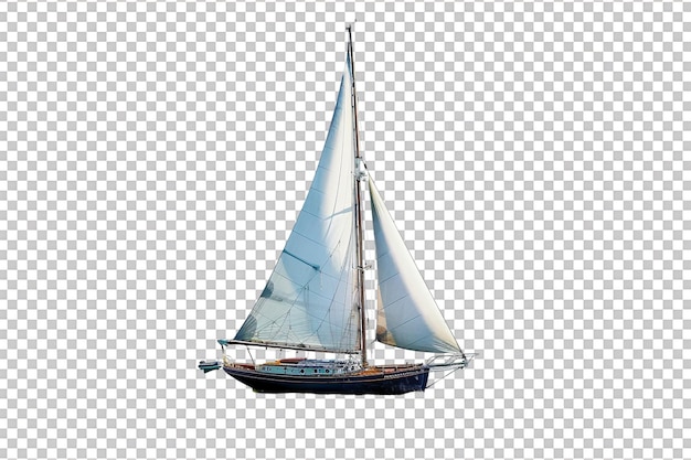 PSD isolated sailboat on transparent background