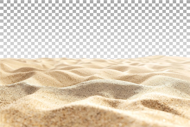 Isolated Sand on the Beach on Clear Background