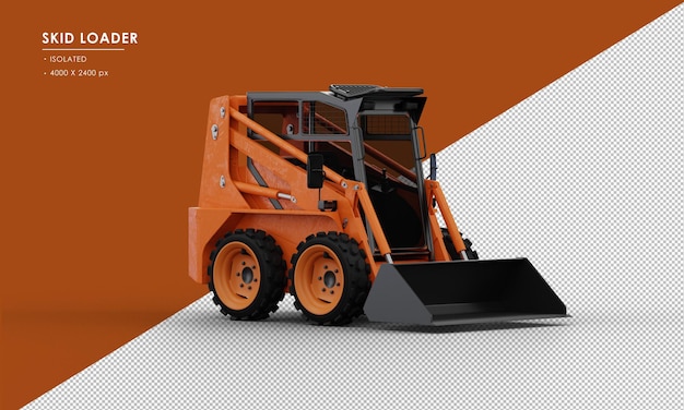 Isolated Skid steer loader from Right Front View