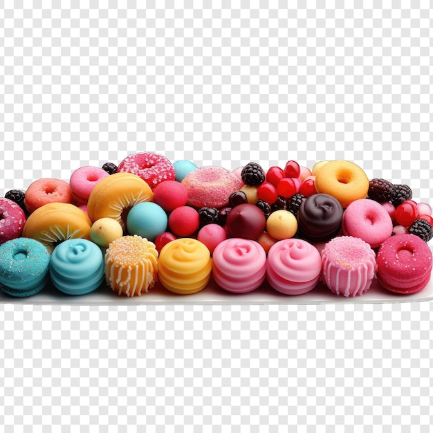 PSD isolated sweets style png with white background cartoon generative ia