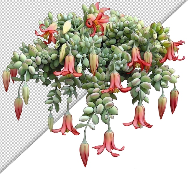 Isolated tropical flowers illustration design element