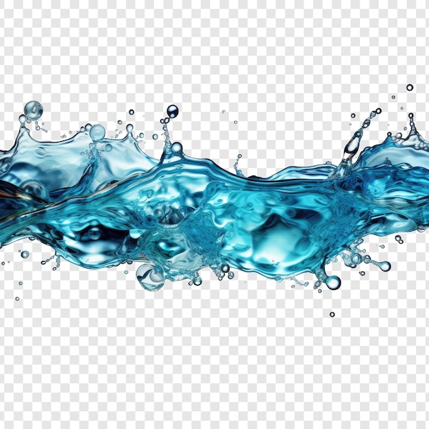 PSD isolated water style png with white background cartoon generative ia