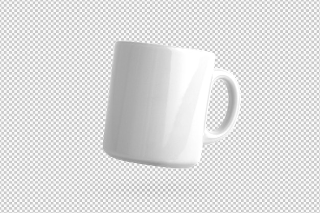 Isolated white mug