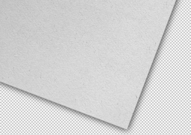 Isolated white paper sheet