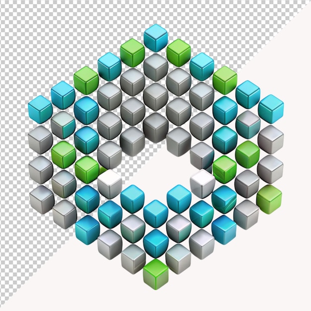 PSD isomeric circle cubes