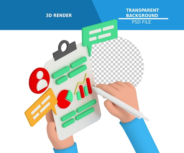 isometric 3d modeling of business planning