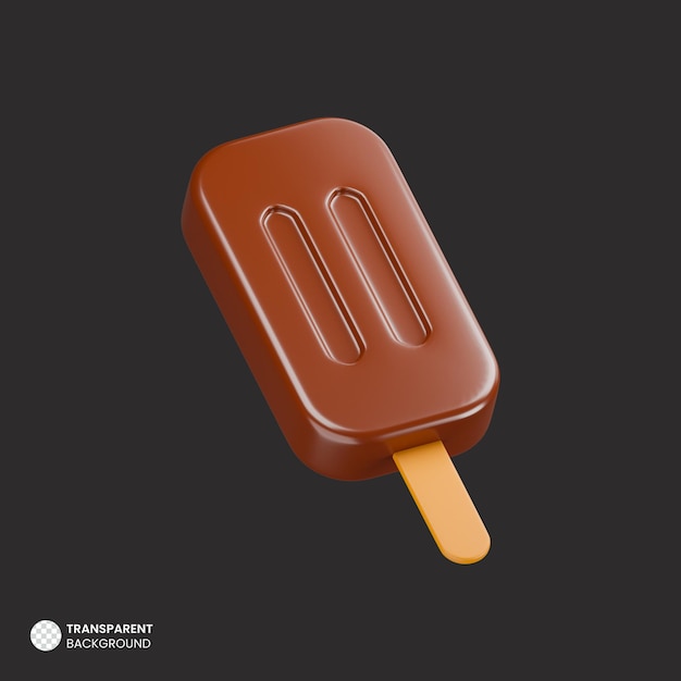 Isometric 3d render ice cream icon