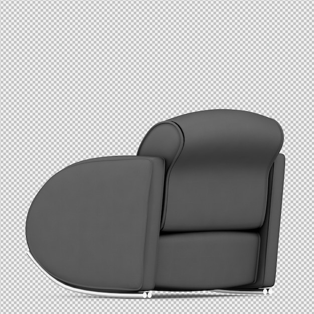 Isometric Armchair 3D rendering