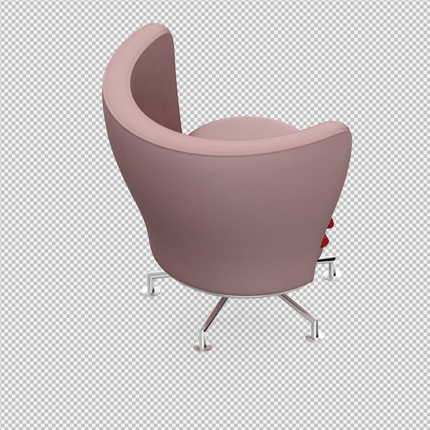 Isometric Chair 3D render