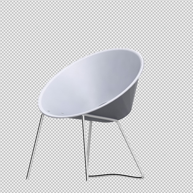 Isometric Chair 3D render