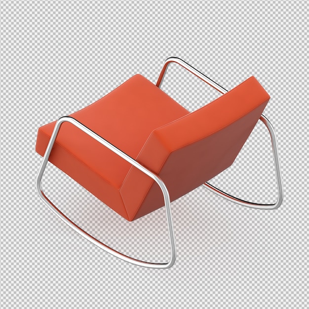 Isometric Chair 3D render