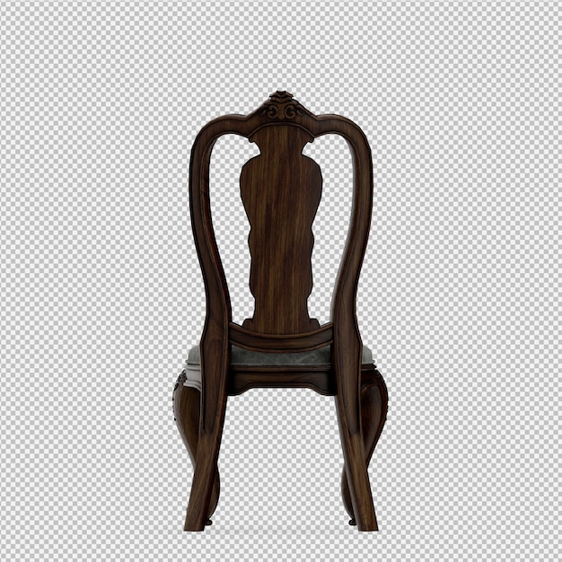 Isometric Chair 3D render