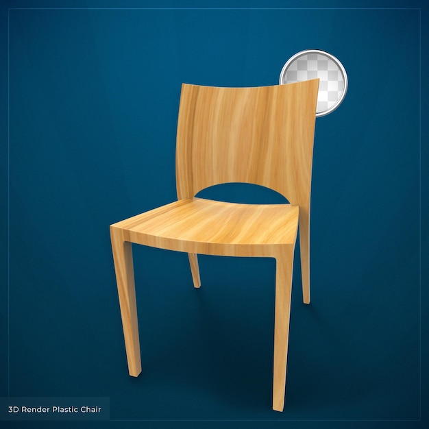 Isometric chair 3d render