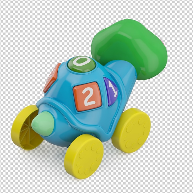 PSD isometric kid toy