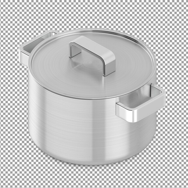 Isometric saucepan with lid