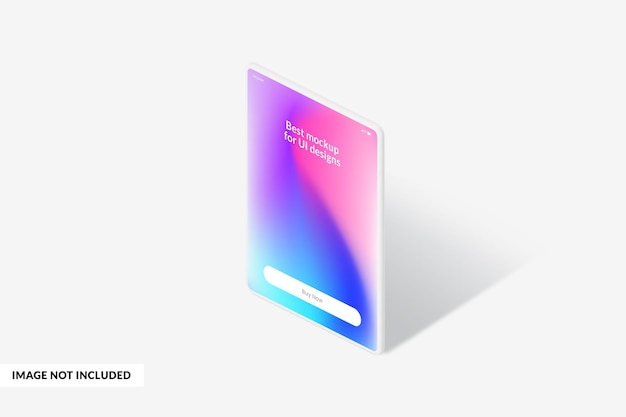 Isometric Tab Mockup