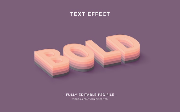 Isometric text effect