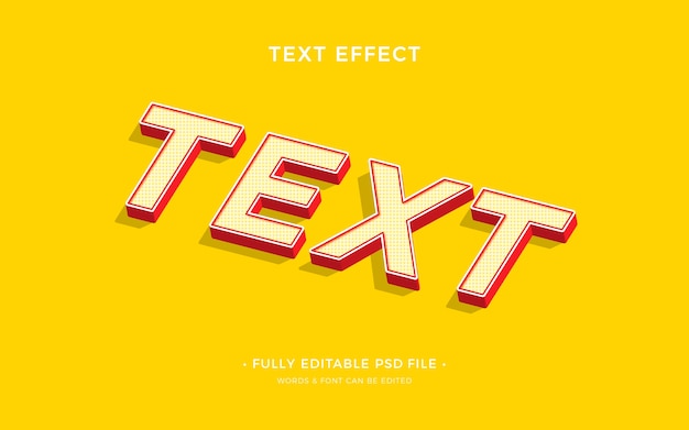 Isometric text effect