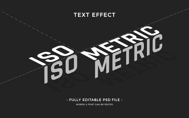 Isometric text effect