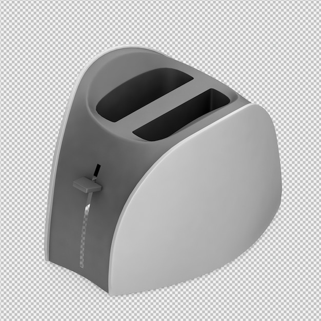 Isometric toaster 3D render