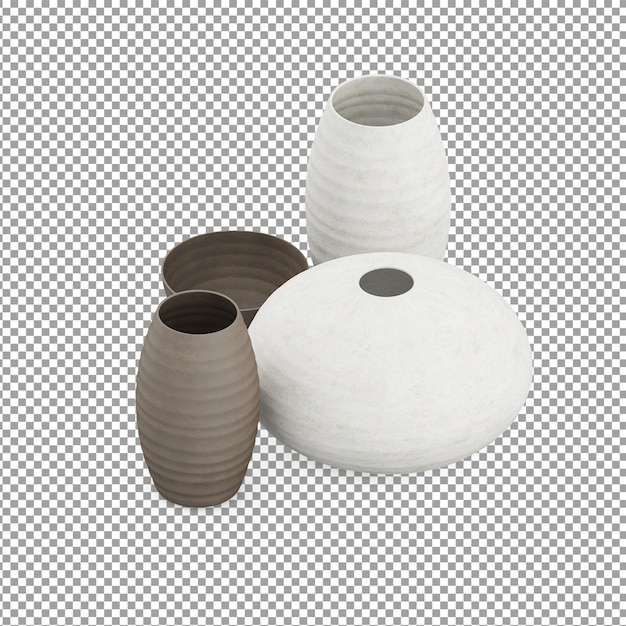 Isometric vases