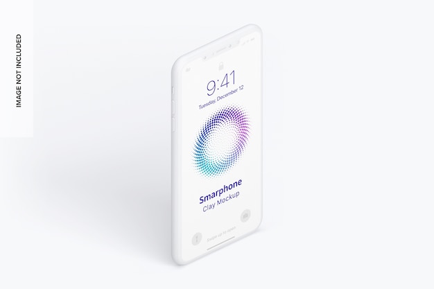 Isometric view Smartphone Mockup