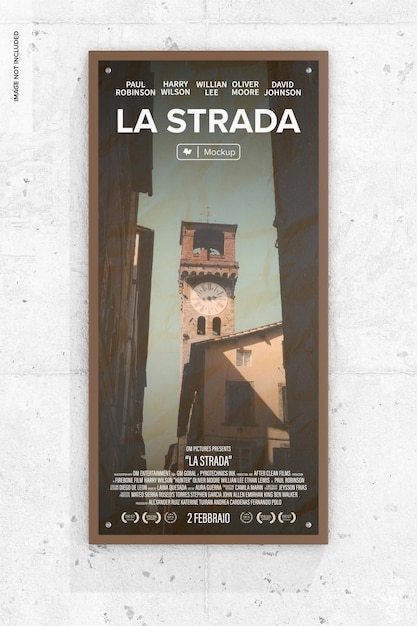 Italian Locandina Poster Mockup