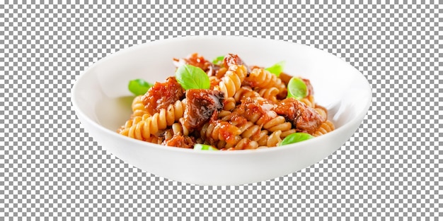 Italian pasta isolated on transparent background