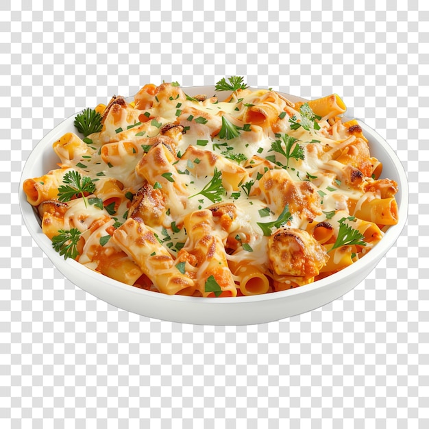 PSD italian plate of baked ziti italian food black and white