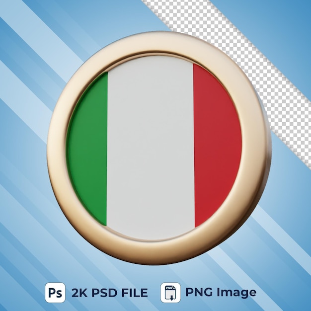 italy flag 3d