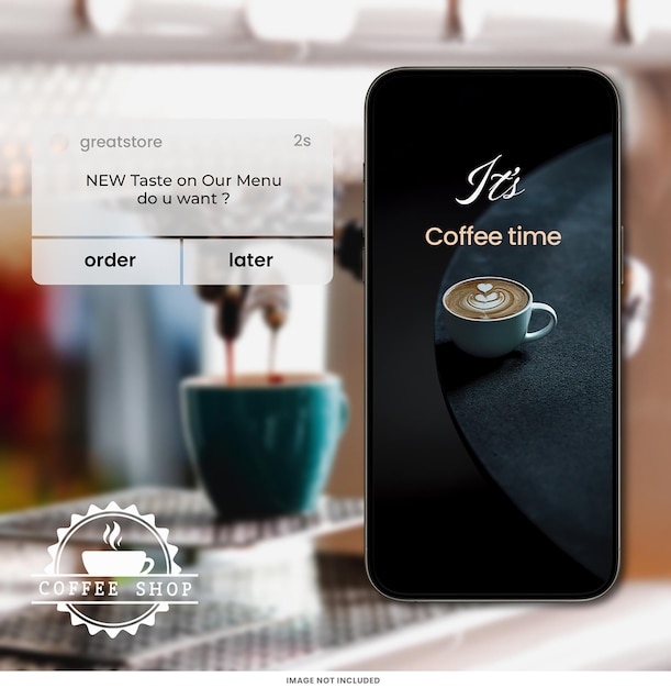 ITS COFFEE TIME instagram post template psd design