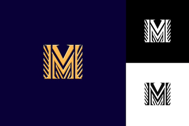 PSD j8 letter m logo with monarch vibe monogram logo style design l illustration logo vector designs