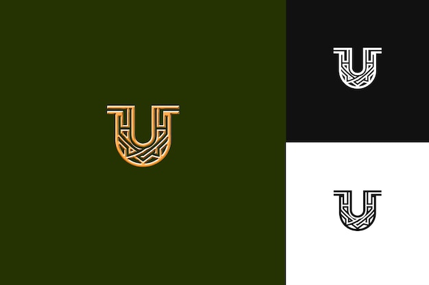 J8 Letter U Logo With Refined Vibe Monogram Logo Style Design L Illustration Logo Vector Designs