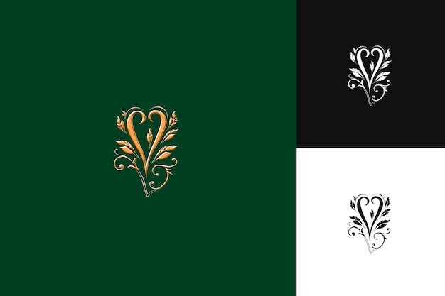 J8 Letter v Logo With Royal Vibe Letter Mark Logo Style Design Illustration Logo Vector Designs