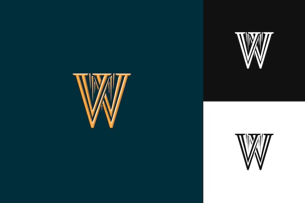 PSD j8 letter w logo with classy vibe monogram logo style design lo illustration logo vector designs