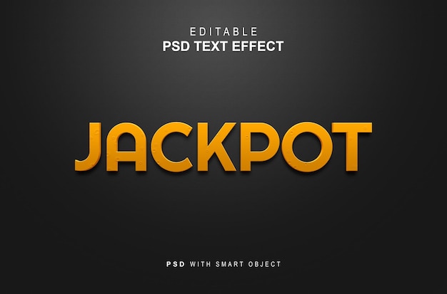 Jackpot text effect