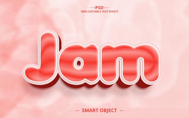 Jam Best Creative text effect editable Font design