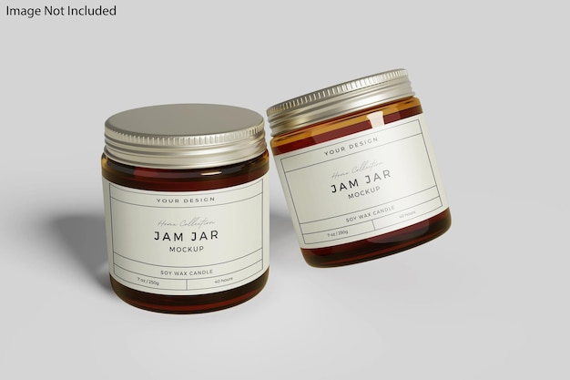 PSD jam jar mockup