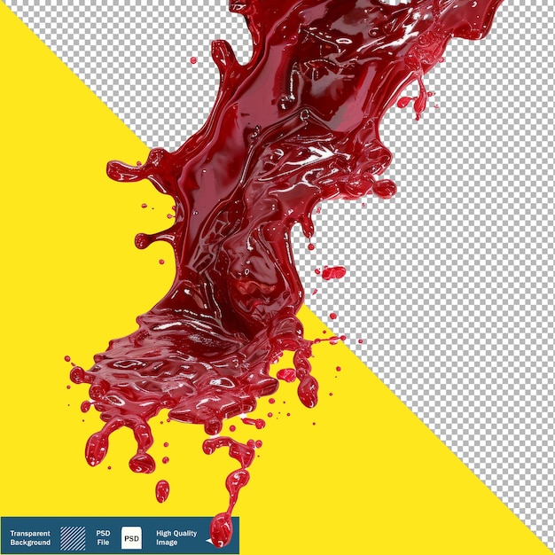 Jam Stain on White Background Unreal transparent background PNG PSD