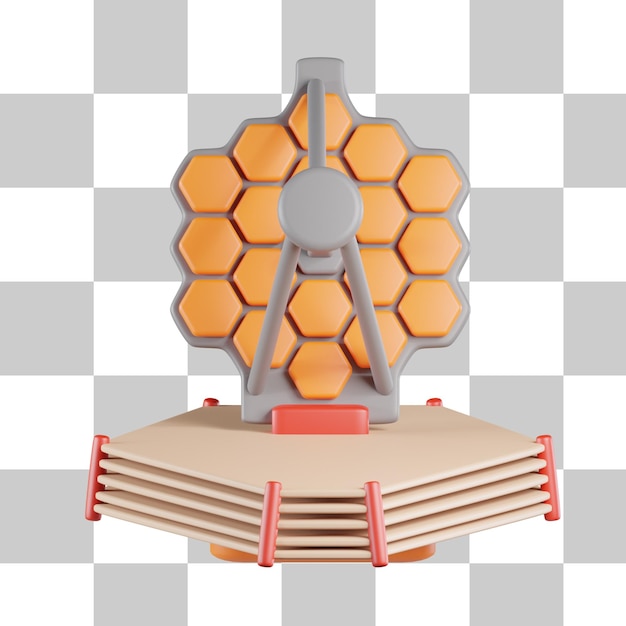 James Webb Telescope 3D Icon