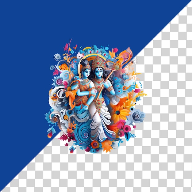 PSD janmashtami ai generated png