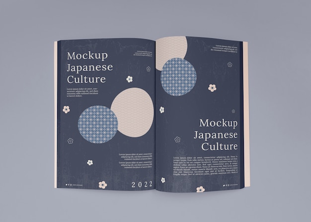 Japan book cover mockup