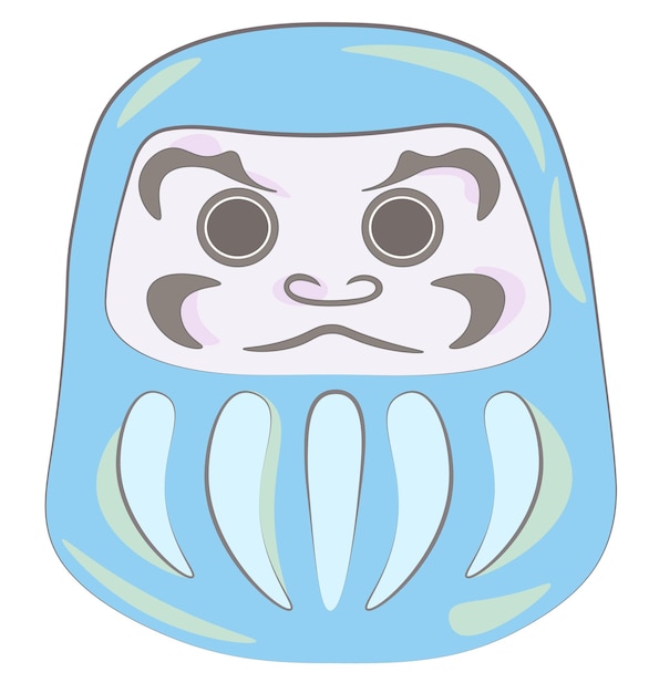 PSD japan new year daruma mascot