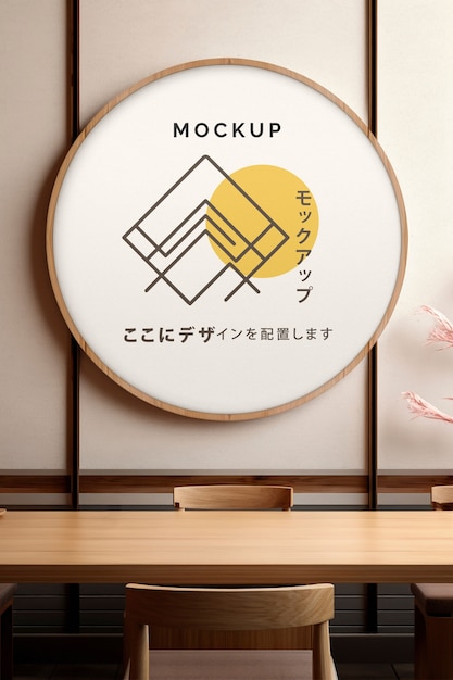 Japanese logo mockup