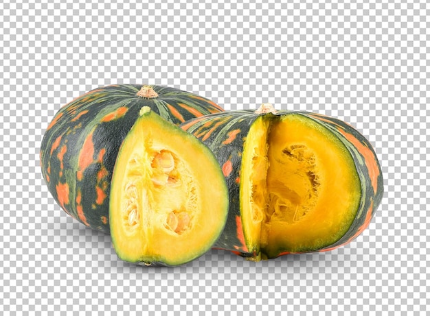 Japanese pumpkin on white background