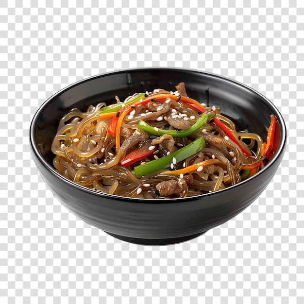 PSD japchae asian concepton transparent background