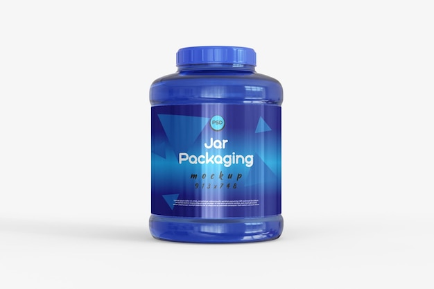 Jar packaging mockup