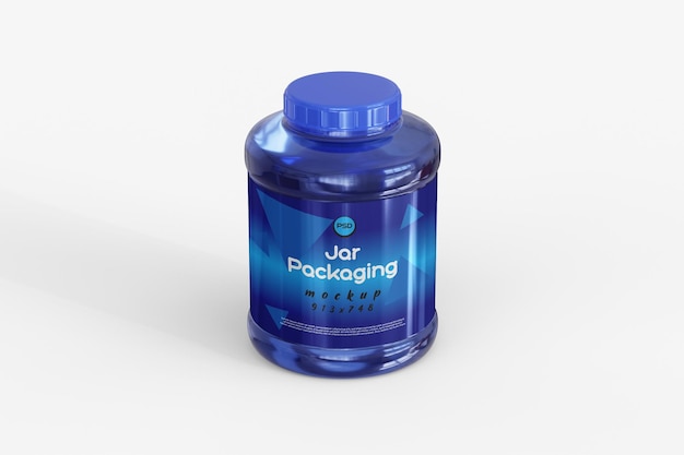 PSD jar packaging mockup