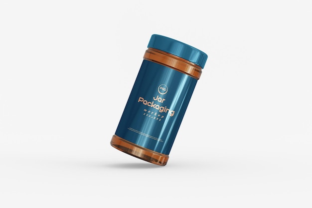 Jar packaging mockup